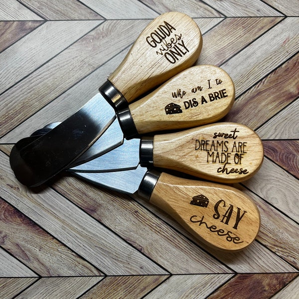 Customized engraved cheese knife