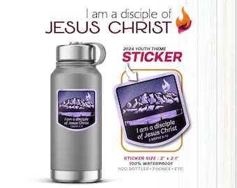 40 Stickers | You Pick | LDS Youth Theme Stickers | I am a disciple of Jesus Christ | 3 Nephi 5:13 | Water Bottle Sticker | Primary | CTR