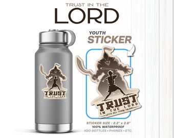 40 Stickers | Trust in the Lord | LDS Youth Theme Stickers | Bible & Book of Mormon | Water Bottle Sticker | Primary | CTR | Sunbeam