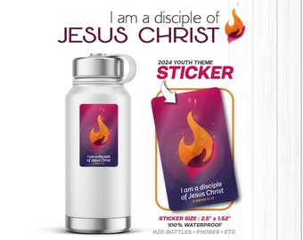 40 Stickers | You Pick | LDS Youth Theme Stickers | I am a disciple of Jesus Christ | 3 Nephi 5:13 | Water Bottle Sticker | Primary | CTR