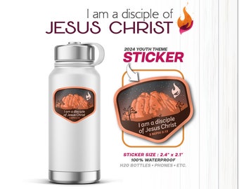 40 Stickers | You Pick | LDS Youth Theme Stickers | I am a disciple of Jesus Christ | 3 Nephi 5:13 | Water Bottle Sticker | Primary | CTR