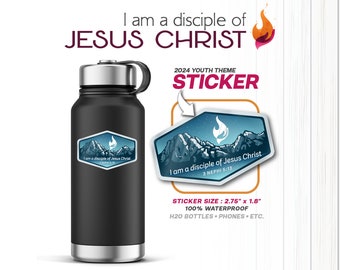 40 Stickers | You Pick | LDS Youth Theme Stickers | I am a disciple of Jesus Christ | 3 Nephi 5:13 | Water Bottle Sticker | Primary | CTR