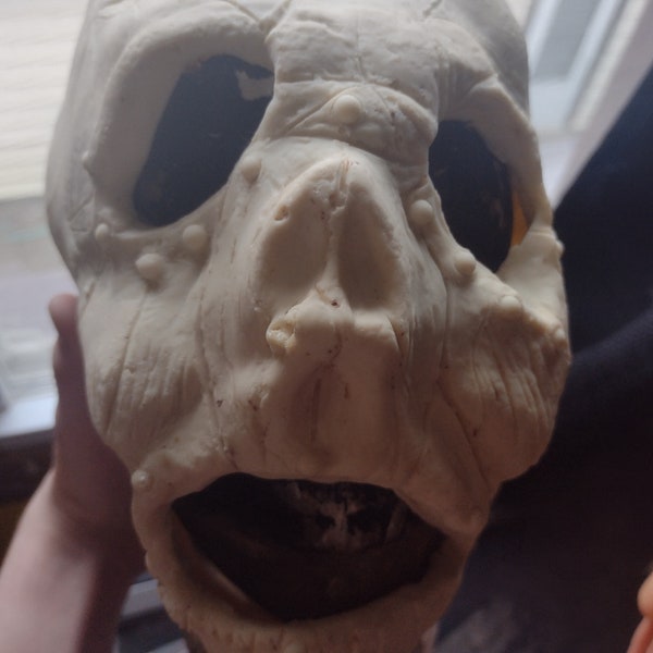 Lifeless latex half mask blank