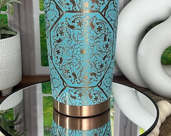 20 oz Cussword Bad Word Mandala Tumbler Cup Customized Laser Engraved