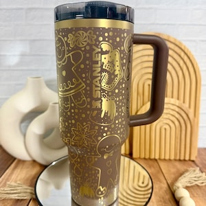 40 oz 40oz Gingerbread Man House Christmas RTS Ready to Ship Customized Laser Engraved Tumbler
