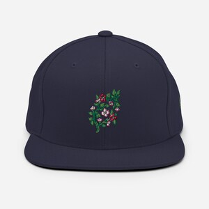 Arkansas Apple Blossom state flower embroidered Snapback Hat