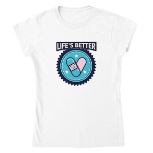 Guarire il mondo un paziente alla volta T-shirt girocollo classica da donna
