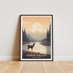 Kobuk Valley National Park, National Park Print,Travel Poster, Wall Art, Home Decor, National Park Gift, Kobuk Valley Poster