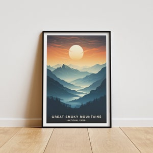 Great Smoky Mountains Nationalpark, National Park Druck, Poster, Reise, Great Smoky Mountains Poster, Wand Kunst, Geschenk, Great Smoky Mountains