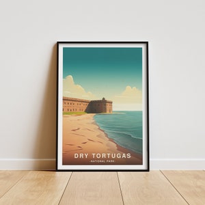 Dry Tortugas National Park, National Park Print, Travel Poster, Wall Art, Home Decor, National Park Gift, Dry Tortugas Poster