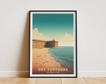 Dry Tortugas National Park Poster: Travel Wall Art