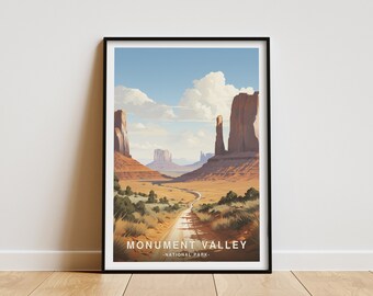 Monument Valley National Park Poster: Travel Wall Art