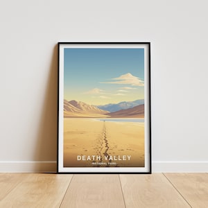 Death Valley National Park, National Park Print, Travel Poster, Wall Art, Home Decor, National Park Gift, Death Valley Poster