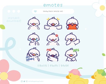 Duck Emotes Pack for Twitch & Discord (Digital Download)