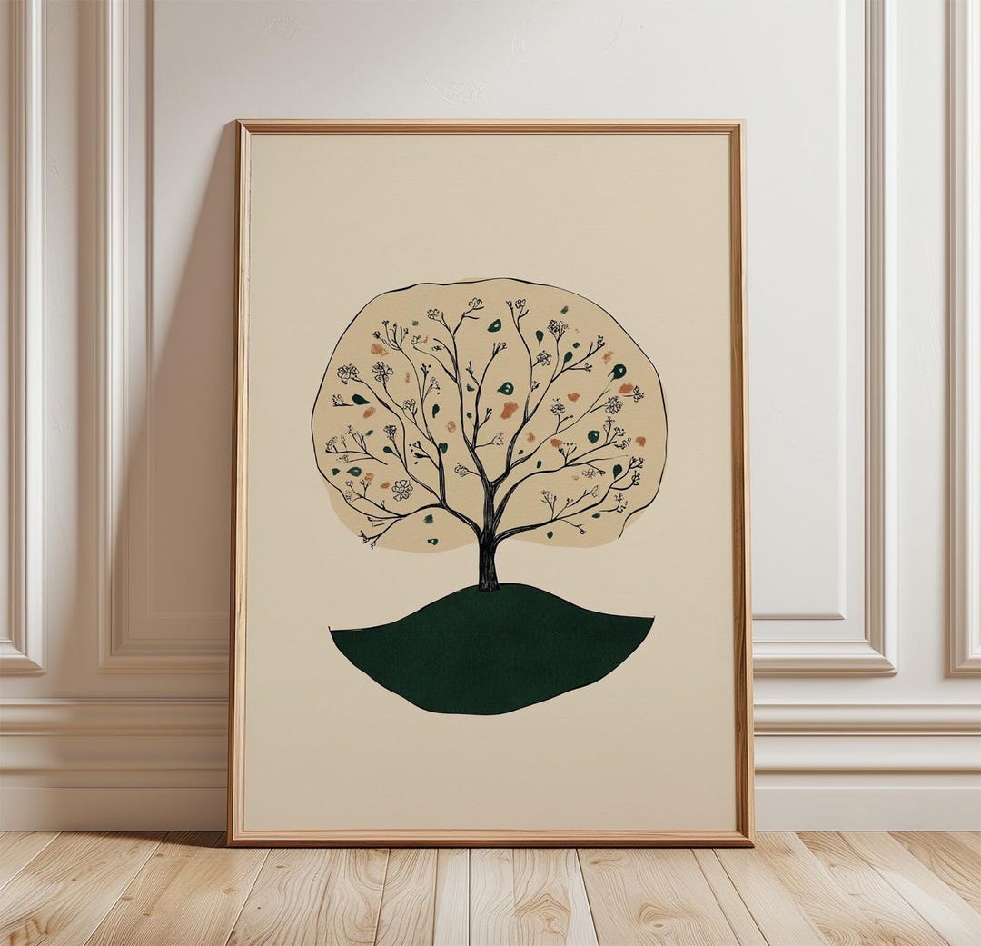 Sublime Tree Poster Minimal Tree Poster | Botanical Wall Art | Simple Nature Print ...