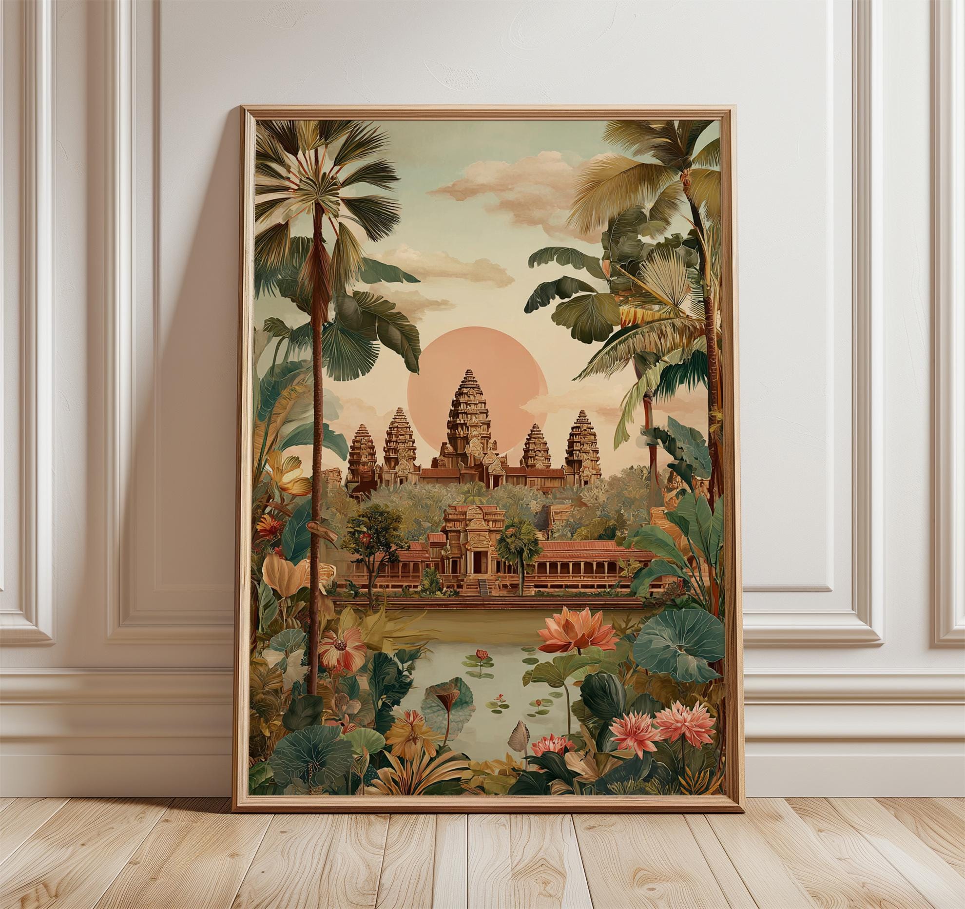 Cambodian oil painting - Etsy 日本