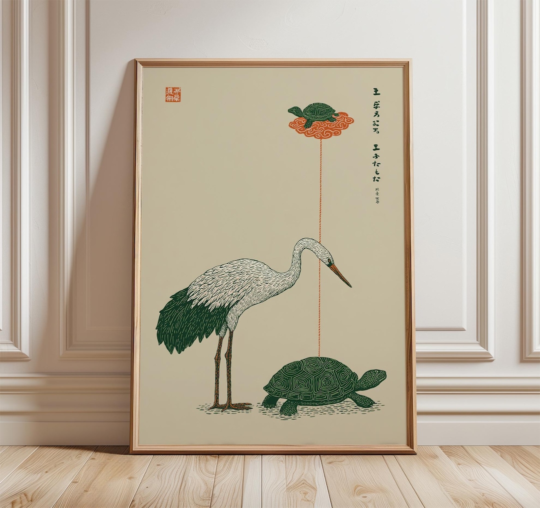 鳥の絵図 印籠 根付 銘有 アンティークInro Netsuke Crane 鳥の絵図