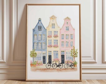 モンマルトル パリ 水彩画：サクレ・クール寺院 秋の街並み - Etsy 日本
