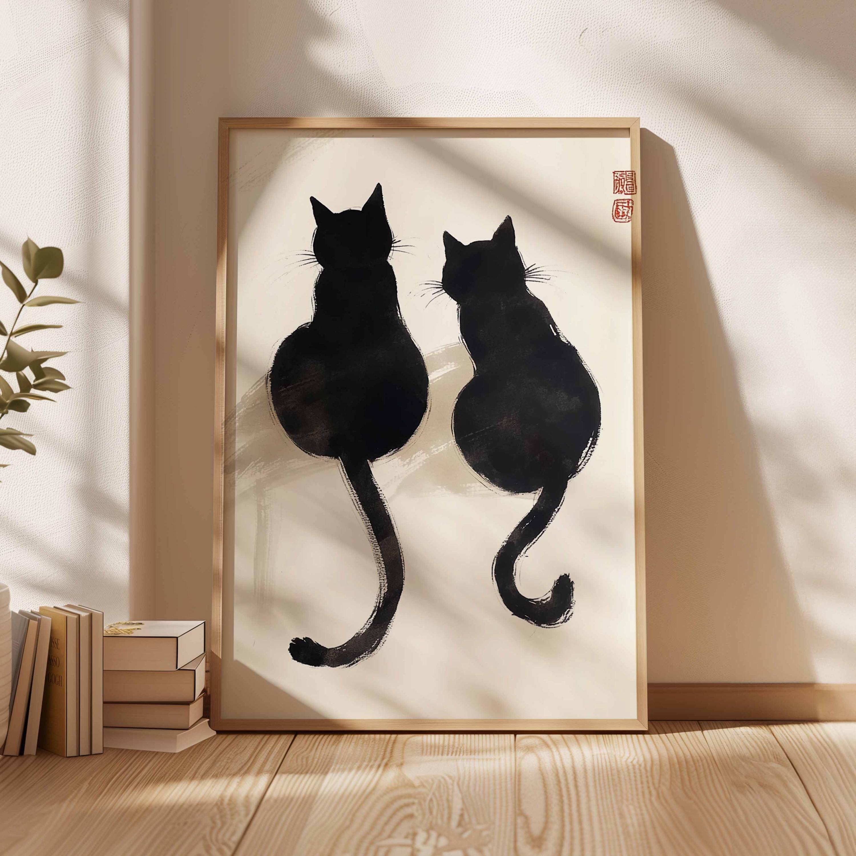 BLACK CAT　壁飾り棚 Amazon.com : Tandefio 6 Pack Black Cat Garden Stakes Metal Cat