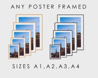 USA Pine Wood Framed Art Prints: Custom Poster Framing
