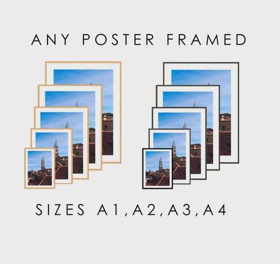 Pine Wood Framed Posters, Framed Art Prints, A1 Framed Poster, A2 Framed Poster, A3 Framed Poster, A4 Framed Poster, Framed Wall Art