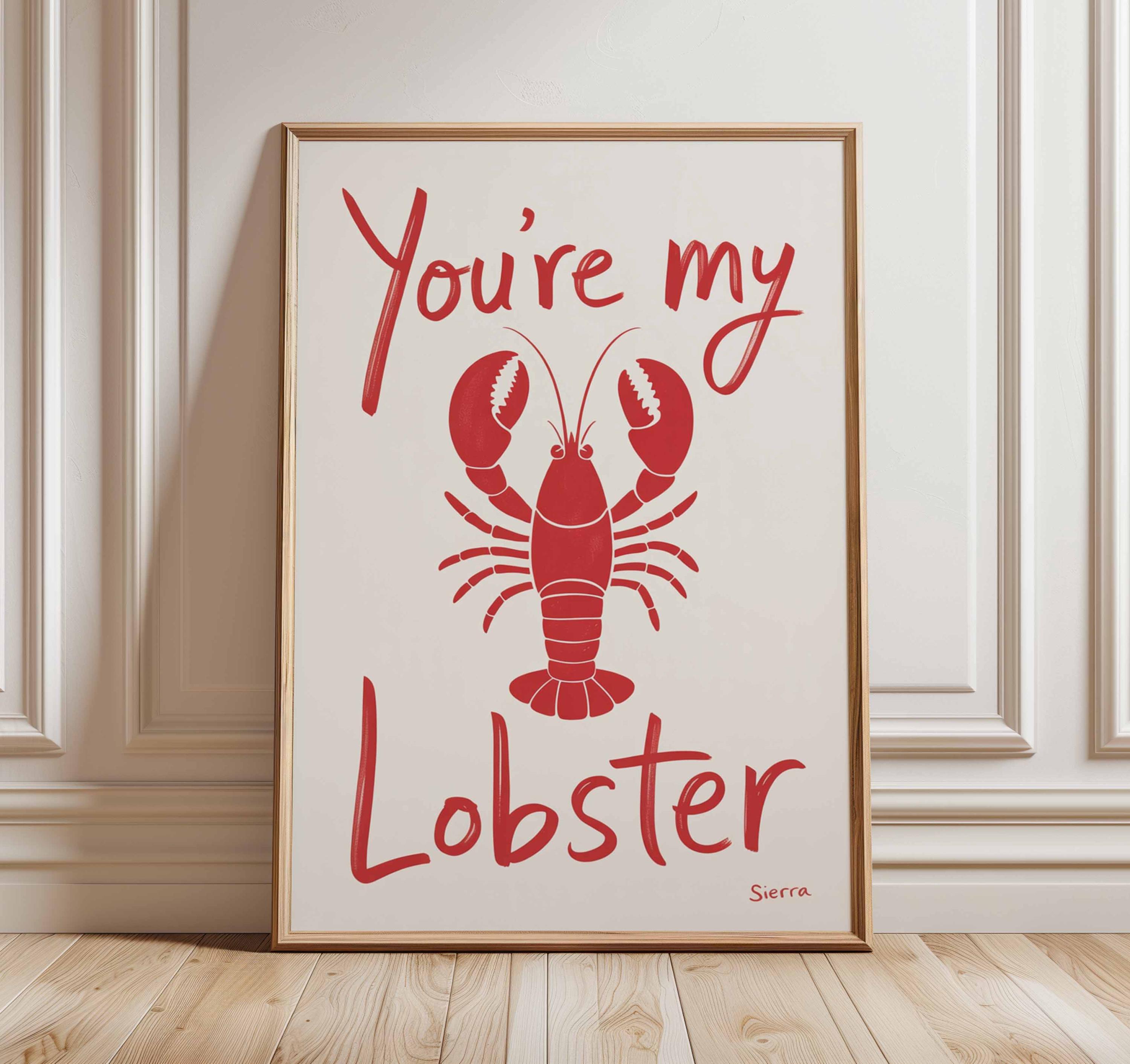 Lobster poster - Etsy 日本