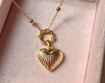 Heart Shaped Necklace, Movie Inspiration Necklace, Gold Plated Necklace