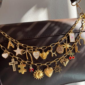 Build Your Own Custom Charm Keychain,Personalized Bag Charm,Cute Keyring,Custom Bag Charm,Bag Charm Chain Accessory for Womens,Gift for Her