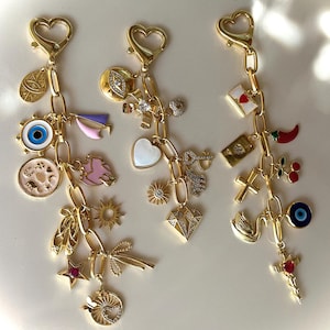 Personalized Charm Keychains, Custom Handbag, Unique Car Keychains, Gift for Her, Customizable Purse & Bag Charm, Personalized Gifts
