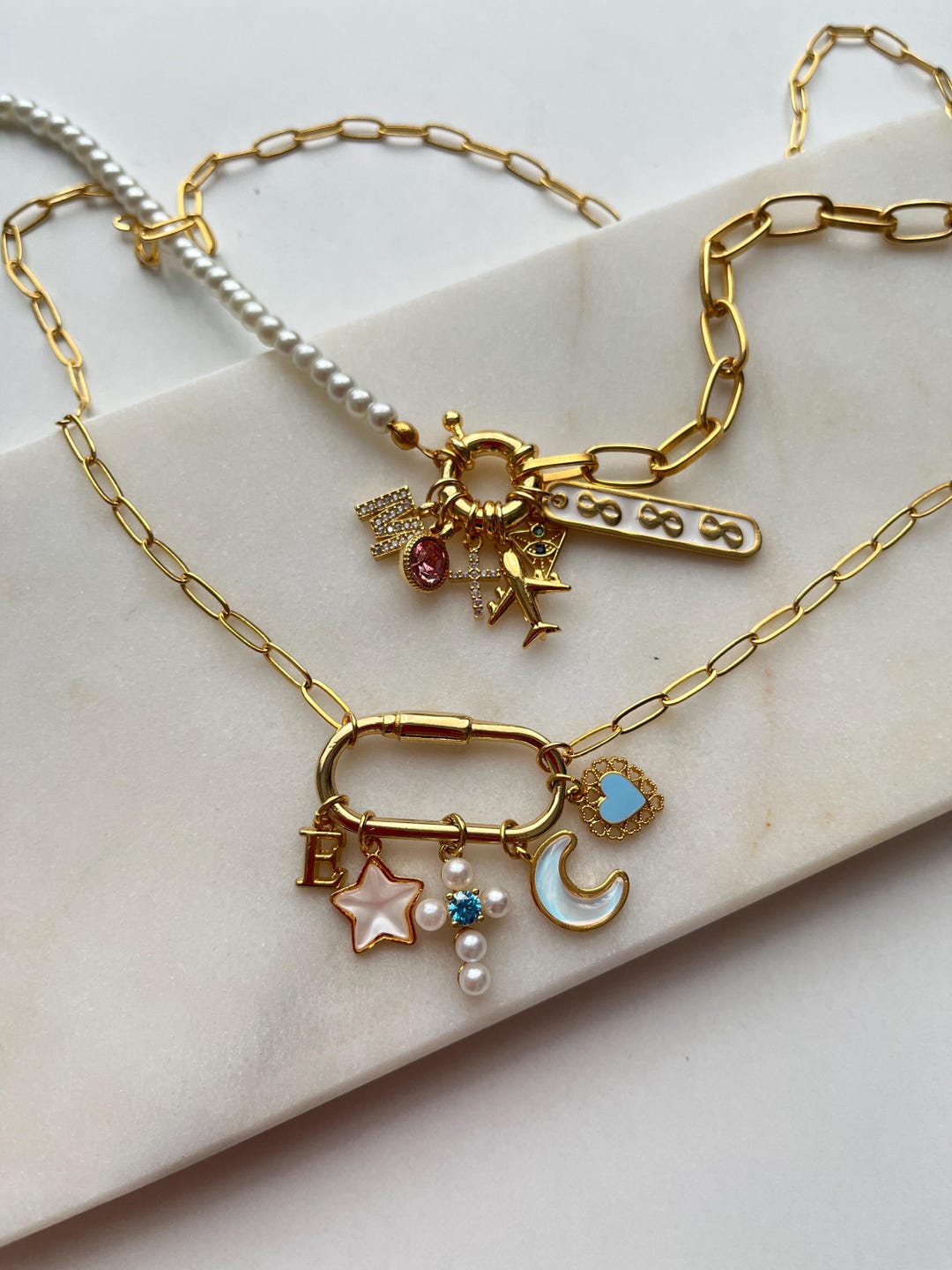 Build Your Own Custom Charm Carabiner Necklace,pick Your Charms ...