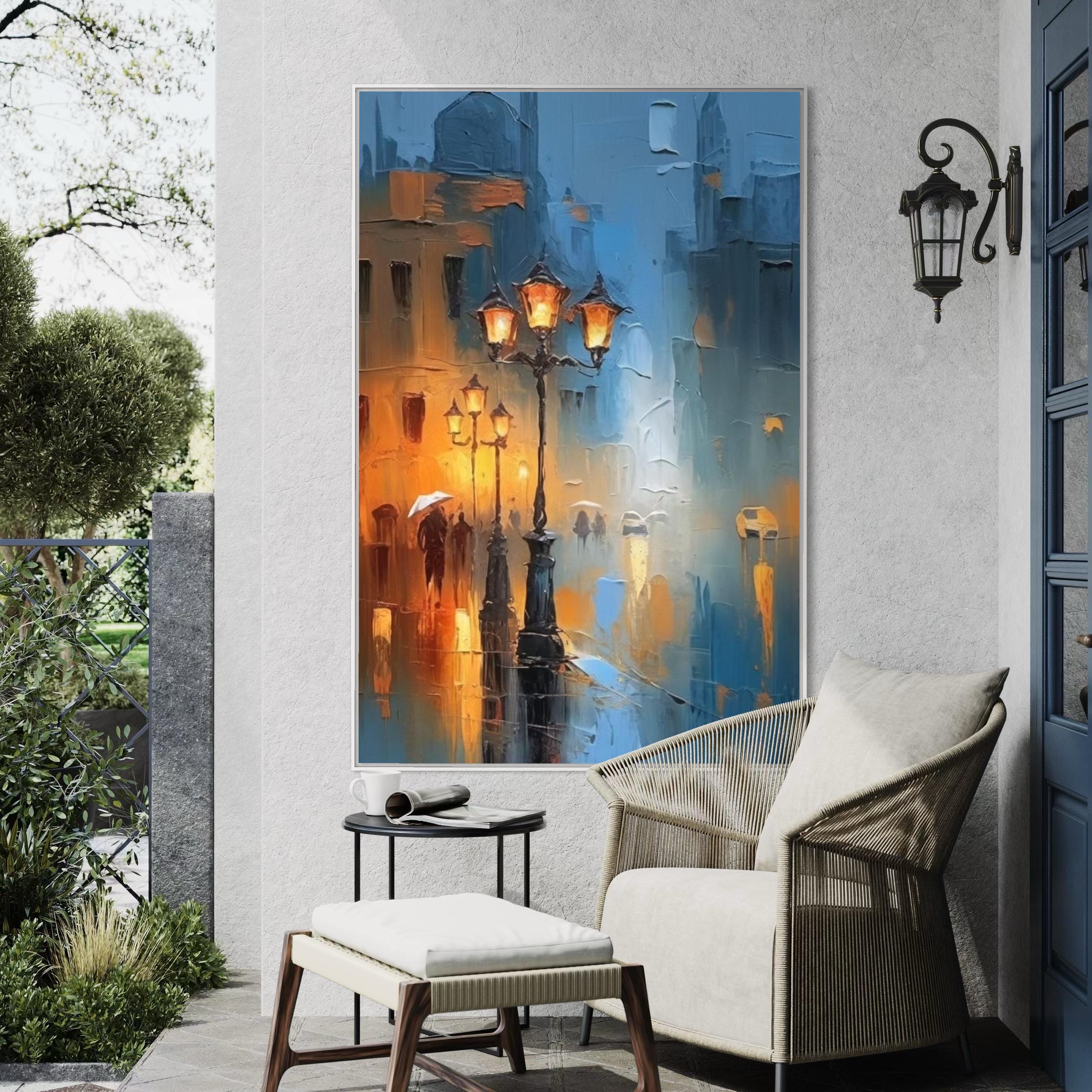 激安セール商品 絵画 アクリル画 やさしい夜のパレット インテリア