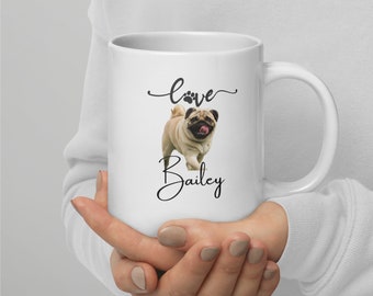 Pawsitivly Angels Custom Pet Coffee Mug - Sip, Smile, Low
