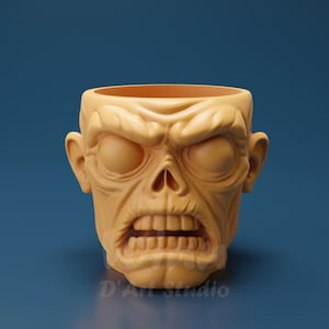 Zombie Head Planter Ver_01 – STL-fil för 3D-utskrift