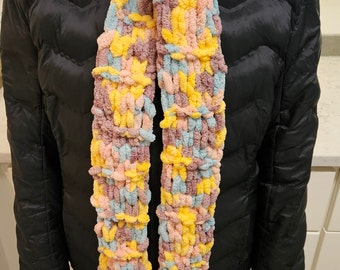 Loop Knit Scarf - Creamsicle