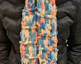 Loop Knit Scarf - Cotton Candy