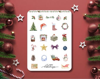 Vintage 1980s 190s AGC Christmas/Holiday Sticker Sheet, Teddy Bears Decorating Christmas Tree, With Gift, As Santa, Caroling