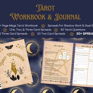 Tarot Journal Arbeitsbuch | Druckbare Tarot-Spreads