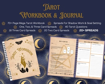 Tarot Journal Workbook | Printable Tarot Spreads