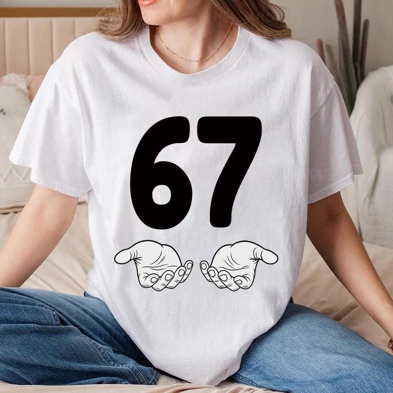 Six Seven 6 7 Meme Funny Hands SVG PNG Bundle, Viral Internet Meme
