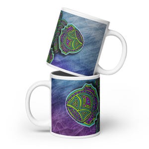 Awakening - Abstract Art Mug, white - a unique gift for friends, family or yourself