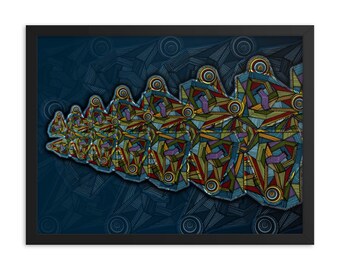 Regeneration - Abstract Wall Art, Framed Print
