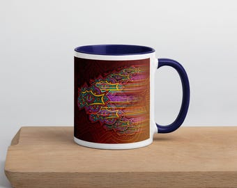 Abstract Art Coffee Mug: Colorful Ceramic Mug Gift