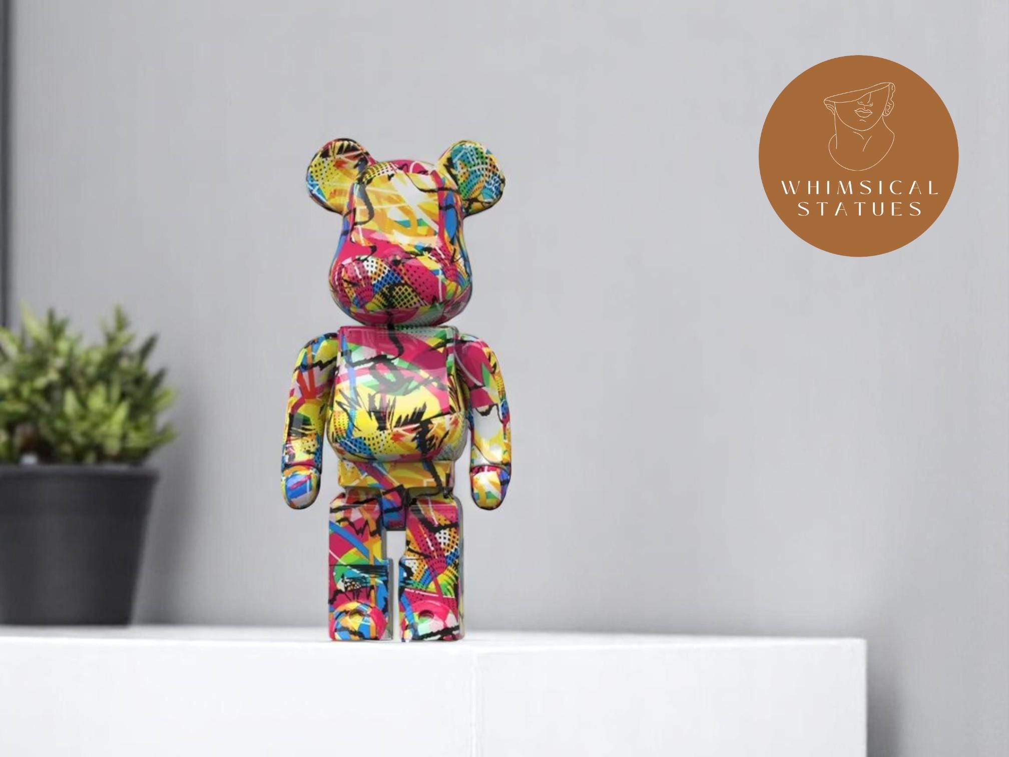Graffiti bear statue - Etsy 日本