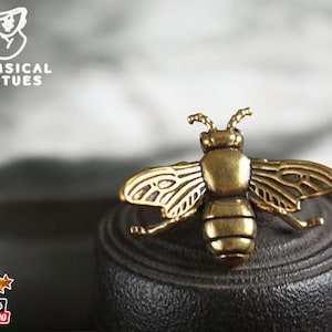 Brass Bee Figurine | Creative Antique Office Desk Decoration | Miniature Ornament Pieces | Unique Home Decor Accessories