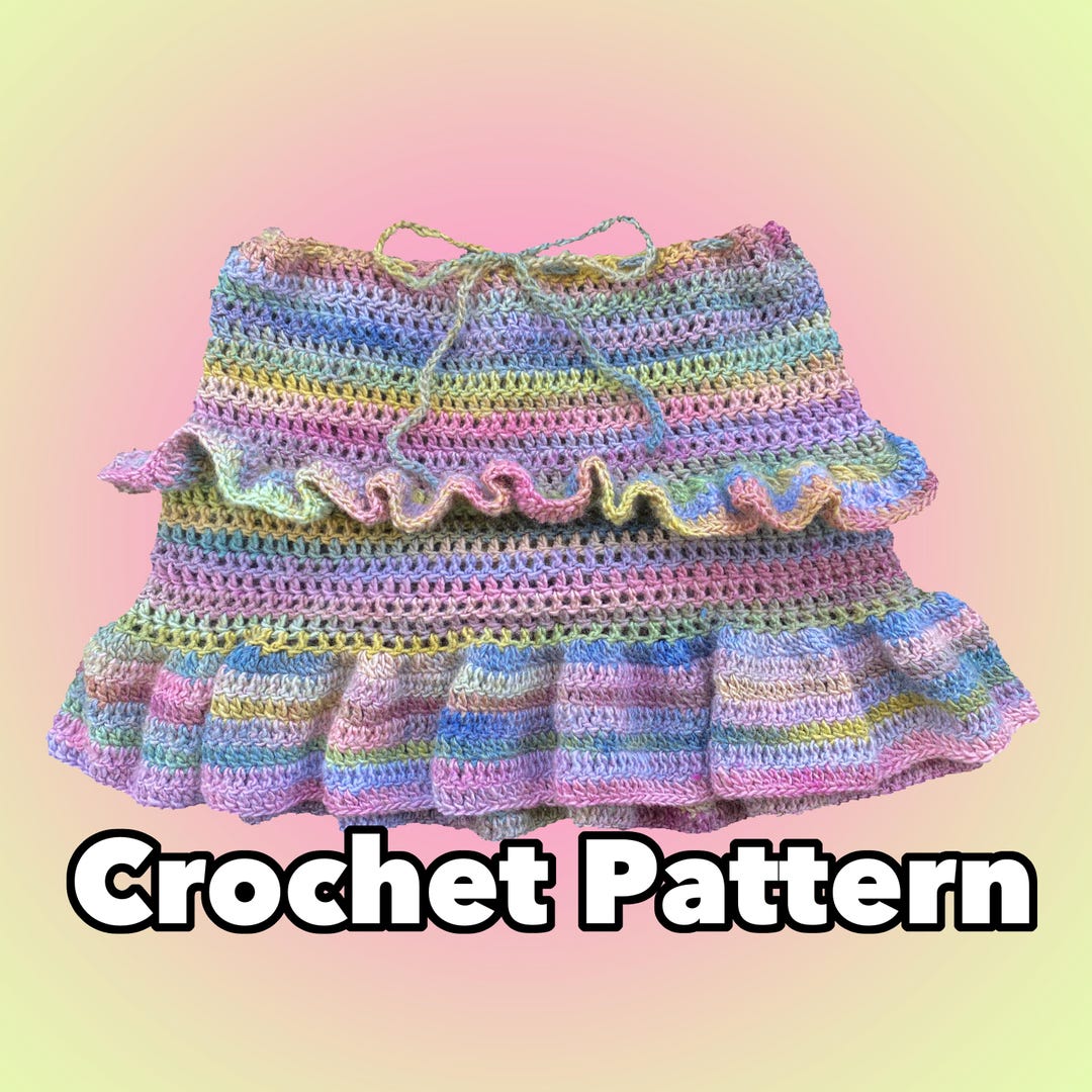 Wavelength Mini Skirt | Crochet Pattern | PDF - Etsy