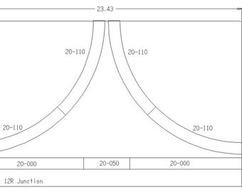 N-Scale T-Trak (Junction 12" Radius) Flush Kit