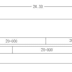 May include: Diagram of an N T-trak Half Double track layout with measurements in inches. The layout includes 20-041, 20-040, and 20-000 track pieces.