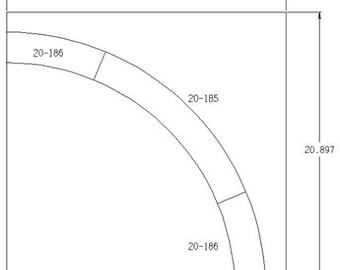 N-Scale T-Trak (Outside Corner 19" Radius) Depressed Kits