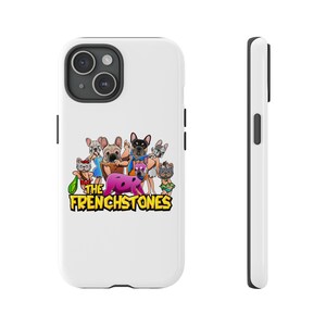 Custodie resistenti, accessori per telefono per amanti del Bulldog francese, cover per bambini con cartoni animati e animali domestici, cover protettiva per smartphone, regalo con stampa animalier