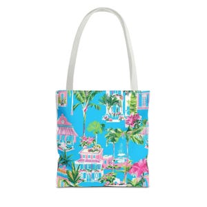Tropisches Paradies Einkaufstasche - Stilvolle Strandtasche, Sommertasche, umweltfreundliche Einkaufstasche, Geschenk für sie, Urlaubszubehör